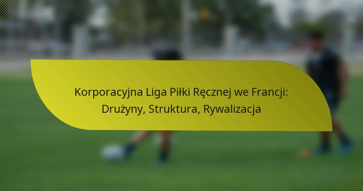 Korporacyjna Liga Piłki Ręcznej we Francji: Drużyny, Struktura, Rywalizacja