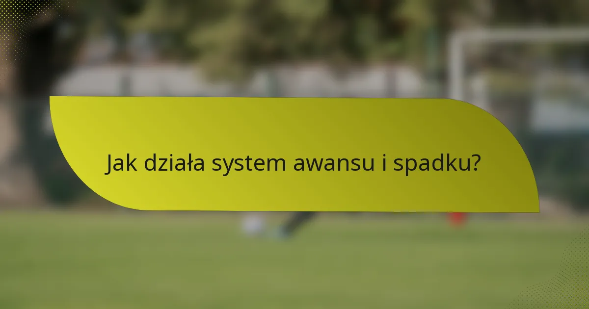 Jak działa system awansu i spadku?